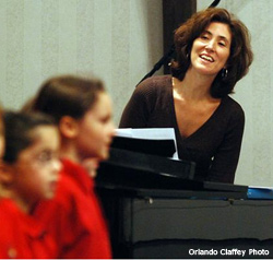Deb at the Piano